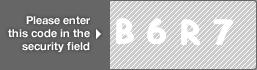 captcha code for visual authentication  letter B number 6 letter R number 7