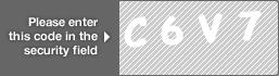 captcha code for visual authentication  letter C number 6 letter V number 7